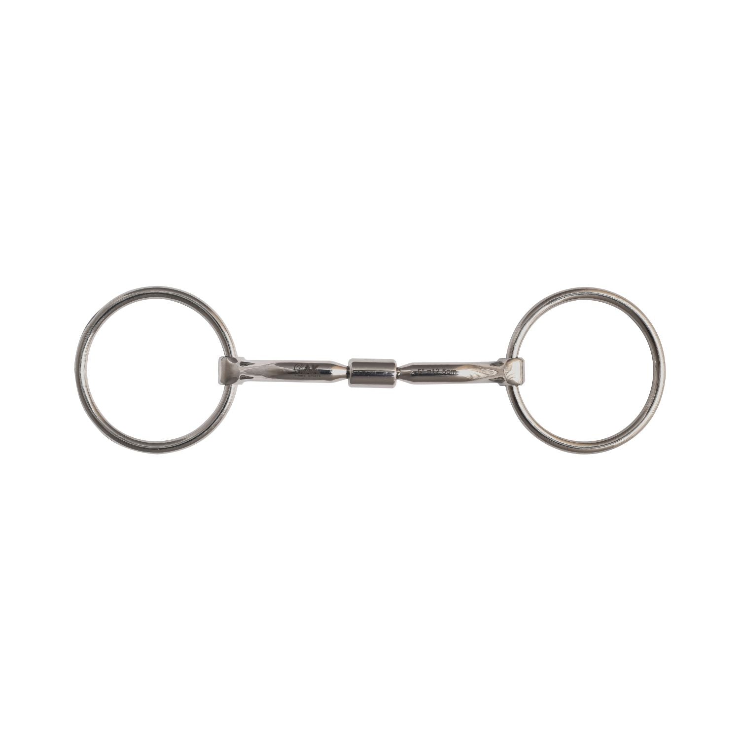 AK Loose Ring Rotary Curved Snaffle Bit