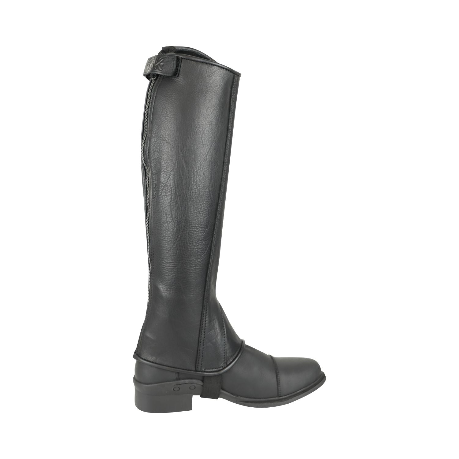 AK Thunder Leer Paardrijden Half Chaps AKRS-1032 (PL), Zwart, XL AK Thunder Leer Paardrijden Half Chaps AKRS-1032 (PL), Zwart, XL