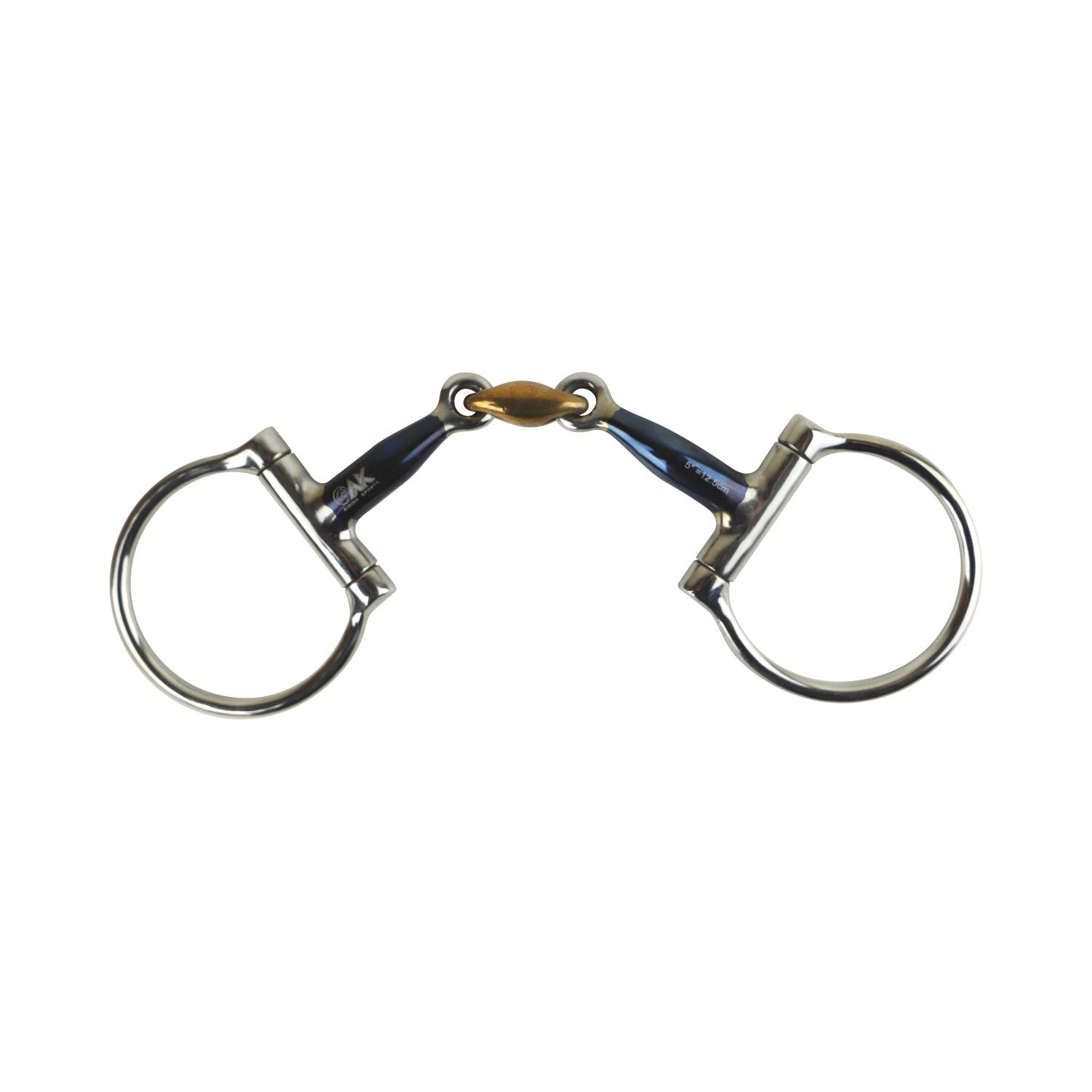 Morso Per Cavallo AK Sweat Iron Eggbut - Con Rullo Cooper Doppio Snodo - Foto 6