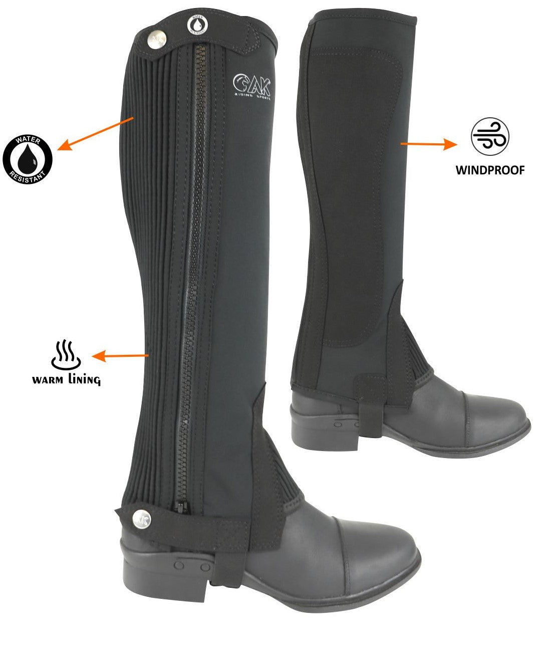 AK Winter Pro Equestrian Horse Riding Half Chaps